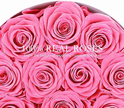 FIACO Gifts for Women Preserved Flowers in a Box-12 Forever Real Rose Flowers for Delivery Prime Birthday Gifts for Mom Grandma Wife Girlfriend Sister Fresh Flowers Eternal Rose