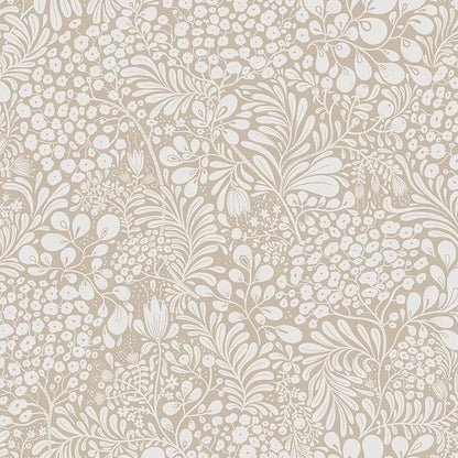 Heroad Peel and Stick Wallpaper Boho Beige Contact Paper 17.3''x393'' Floral Wall Paper Removable Self Adhesive Wallpaper for Cabinet Bedroom Living Room Entryway Walls Bathroom Waterproof Vinyl Roll