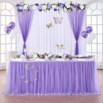 2 Pack Artificial Peony Flower Garland - 6ft Silk Peony Garland Flowers Vine Purple and White Peony Silk Roses Flowers for Wedding Arch Party Table Decoration