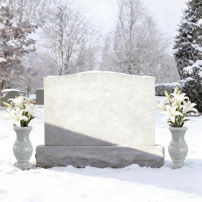 Cemetery Vase, Memorial Flower Vases Flowers Holders with Draining Holes for Home Tabletop, Cemetery Flowers, Memorial Grave Headstone Decorations (2Pcs, 9.8 inches)
