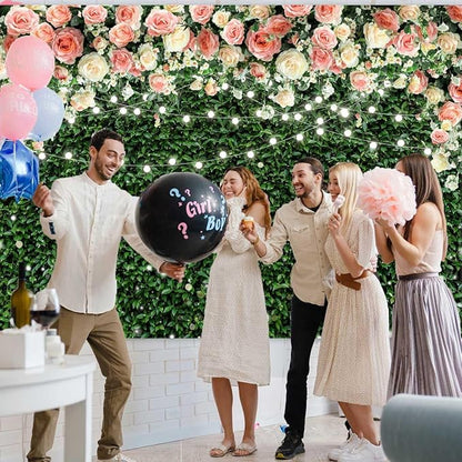 Sensfun Flower Wall Backdrop Spring Pink Rose Blossom Green Leaves Photography Background Floral Grass Birthday Baby Shower Miss to Mrs Wedding Bridal Shower Backdrops Portrait Photo Booth Props 7x5ft
