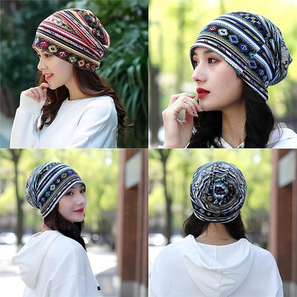 Women's Slouchy Beanie Hat Chemo Caps Cancer Headwear Hats Turban Baggy Sleeping Cap Boho Hats