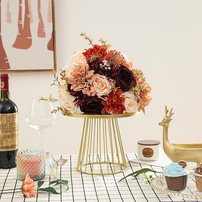 Artificial Flowers Combo, Fake Flowers for DIY Tables Centerpieces Baby Shower Bridal Shower Wedding Bouquet Arrangements Party Candle Holder Cake Decor Flower Home Decorations