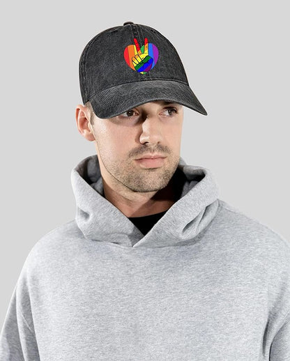 Negi Retro Baseball Cap Denim Hat for Women Female Washed Distressed Adjustable Dad Hats Unconstructed Cotton