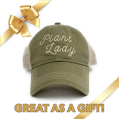 Plant Lady Hat - Olive & Khaki, Perfect Garden & Plant Lover Gifts for Women