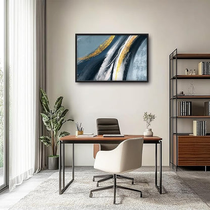 Abstract Large Wall Art Framed Wall Decor for Living Room Abstract Pictures Oversized Canvas Print Painting Modern Extra Large Artwork for Bedroom Office Home Decor 36"x24"