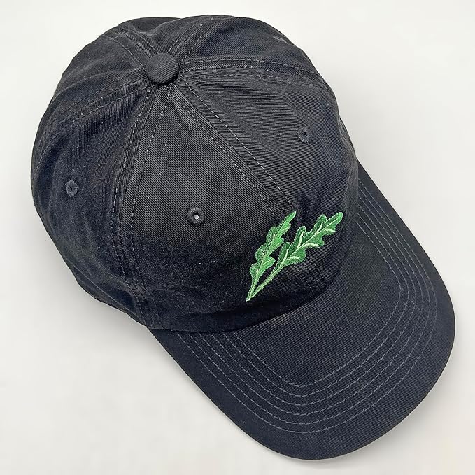 Cute Flower Hat, Elegant Floral Embroidered Adjustable Baseball Cap for Men Women, Gifts for Flower Lovers, Black