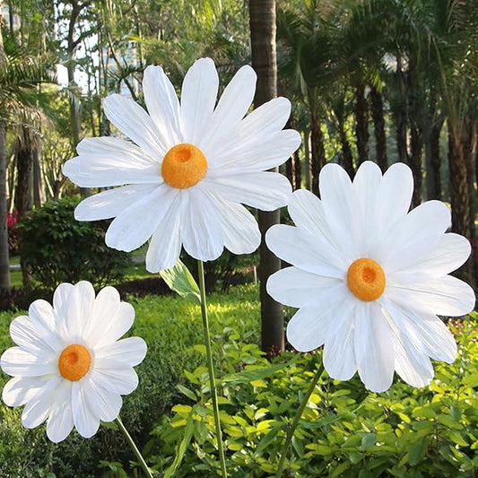 Large Daisy Flowers Artificial 5.9 Ft Giant Paper Flowers Decoration Big Flowers Decor for Birthday Party Garden Office Home Wedding Graduation Shop Window Display(White)