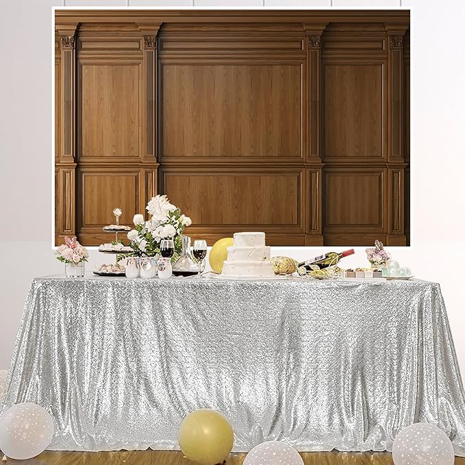 AOFOTO Vintage Room Inside Backdrop Classic French Frame Brown Walls Photo Background for Wedding Bridal Shower Party Banner Home Headboard Decor Wall Photo Studio Booth Props 7x5ft