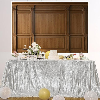 AOFOTO Vintage Room Inside Backdrop Classic French Frame Brown Walls Photo Background for Wedding Bridal Shower Party Banner Home Headboard Decor Wall Photo Studio Booth Props 10x6.5ft