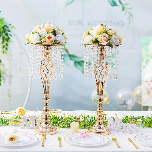 Flower Centerpieces for Wedding Tables: Wedding Table Decorations Peachy Champagne & White Flower Balls Centerpieces for Engagement Cerebration Party Center Pieces 2 Packs