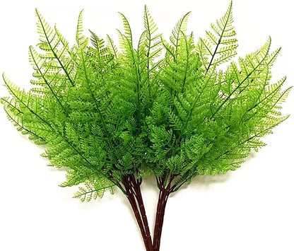 Artificial Fern Plants, PASYOU Fake Greenery Shrubs Plastic Bushes Grass Shrub Leaves Bush Home Indoor Outdoor Garden Verandah Wedding Party Décor Table Arrangement Decoration Planter Filler 4 Bunches