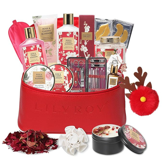 36Pcs Christmas Gifts for Women - Luxury Bath and Body Gift Set Spa Gift Set for Women Beauty Care Kit | Gift for Valentine's, Birthday, Mothers Day Gifts for Her Wife Pampering Kit Perfect for Travel
