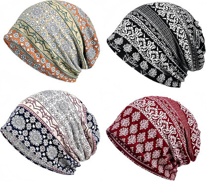 Women's Slouchy Beanie Hat Chemo Caps Cancer Headwear Hats Turban Baggy Sleeping Cap Boho Hats
