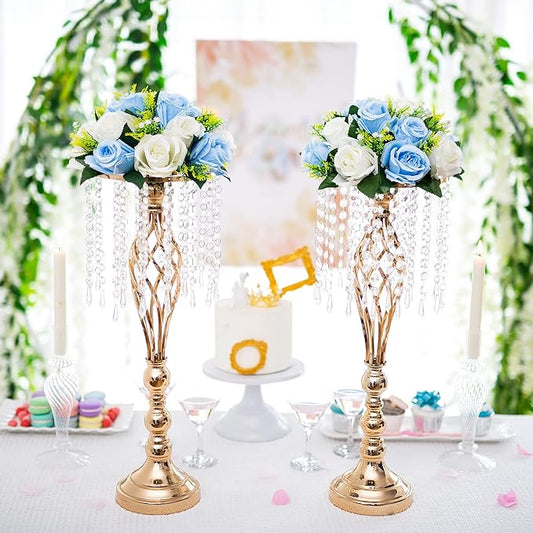 Flower Centerpieces for Wedding Tables: Wedding Table Decorations Blue & White Flower Balls Centerpieces for Engagement Cerebration Party Center Pieces 10 Packs