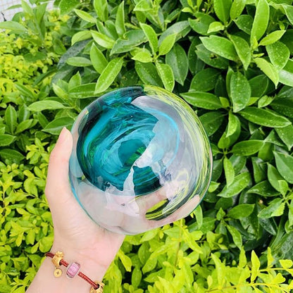 Crystal Vase, Modern Decorative Vase, Minimalist Floral Vase, Light Luxury Style for Home Decor, Centerpiece, Office, Pampas Grass, Dried Flowers, Flowers and Buds (Blue)