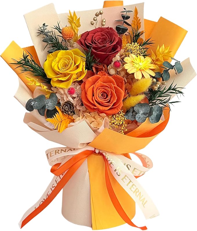 Vrioca Flowers for Delivery, Preserved Flowers Bouquets, Birthday Gifts for Women Mom