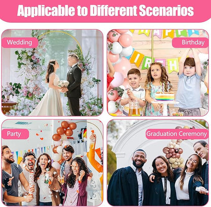 Wedding Arch Backdrop Stand for Parties,Metal Arch Backdrop Stand with Storage Bag for Wedding Ceremony Birthday Party Bridal Baby Shower Photo Booth Garden Floral Balloon Arches Decoration(6.6FT)