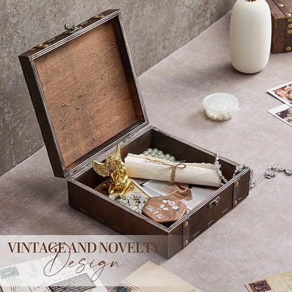 AW BRIDAL Personalized Memory Box for KeepsakesWood Gift Box Engagement Wedding Gifts for Couples Bridal Shower Bride Gifts for Women//DK2201CPP62//