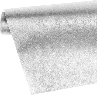 WRAPAHOLIC 30 Inch Silver Wrapping Paper Roll - Silver with Metallic Shine for Birthday, Christmas, Holiday, Wedding, Baby Shower - 30 inch x 16.5 feet