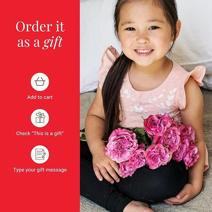 BloomsyBox - Lavender Roses - 24 Long Stems, Long Lasting, Hand-Tied in Eco-friendly, Vase Not Included, Fresh Flowers for Delivery – Gift for Birthday, Anniversary, Congratulations, Wedding