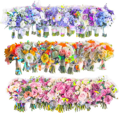 90 Pieces Natural Scrapbooking Stickers, Self-Adhesive Bouquet Stickers for Scrapbooking Supplies Journal for DIY Craft, Planners, Journal, Notebook Card