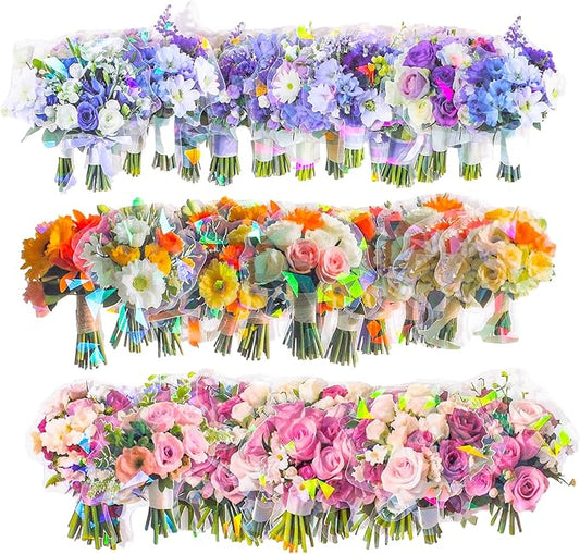 90 Pieces Natural Scrapbooking Stickers, Self-Adhesive Bouquet Stickers for Scrapbooking Supplies Journal for DIY Craft, Planners, Journal, Notebook Card