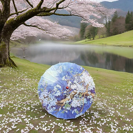 Chinese Japanese Handmade Parasol Umbrella,Asian Decoration DIY Art Dance Classical Umbrella for Wedding Parties Photography Costumes Cosplay