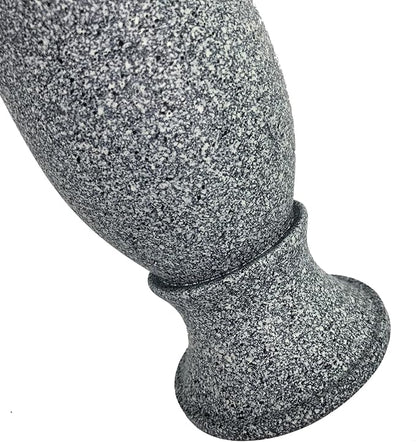 Grave Decorations for Cemetery Vase for Flowers with Stakes and Floral Foam, Draining Holes - for Garden, Grave,Cemetery,Lawn, Yard - Memorial Grave Decorations - Nature Granite Colour