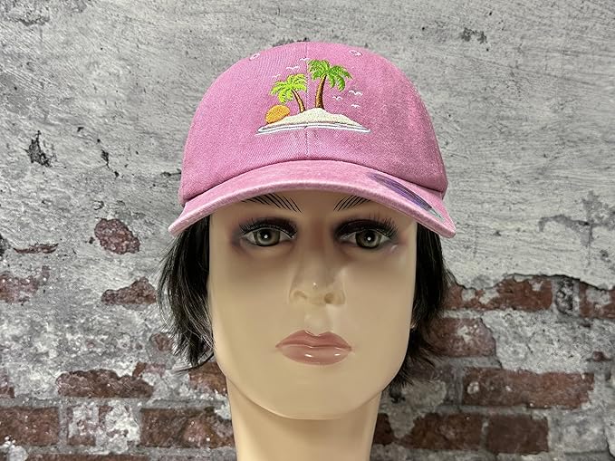 Hepandy Embroidered Palm Tree Hats