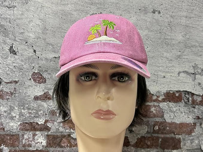 Hepandy Embroidered Palm Tree Hats