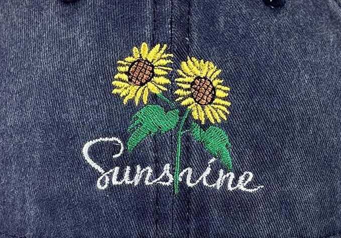Sunshine Flower Trucker Hat Sun Baseball Cap for Women Snapback Adjustable Hats Gift