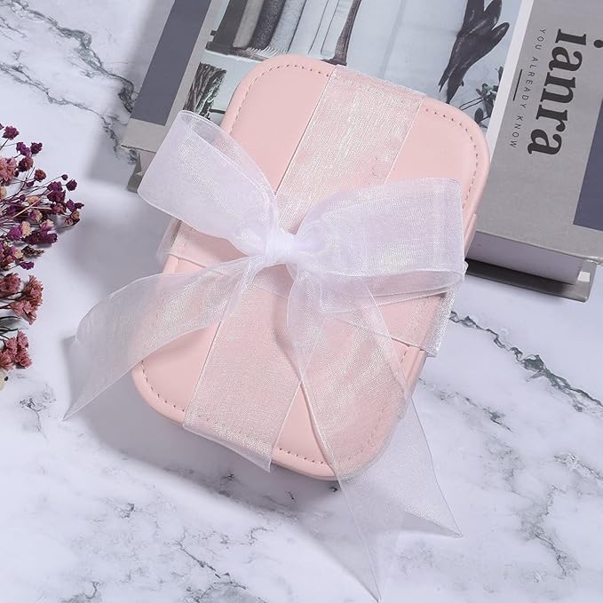 1.5 inch Sheer Organza Ribbon White Chiffon Ribbon for Gift Wrapping Christmas Halloween Decoration Wedding Bouquet Crafts 50 Yards