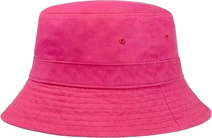 Hot Summer Bucket Hat - Trendy Cotton Sun Hat for Beach, Golf, Fishing - Fun Outdoor Vacation Boonie for Men and Women