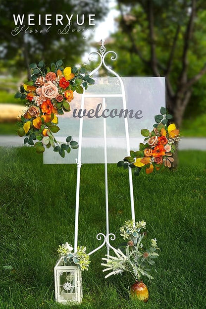 Fall Artificial Flowers Combo Box Wedding Decor,Fake Flowers,Flowers for Decoration,Silk Flowers for Home Decor Indoor,Cake Flowers,Faux Flowers for Crafts