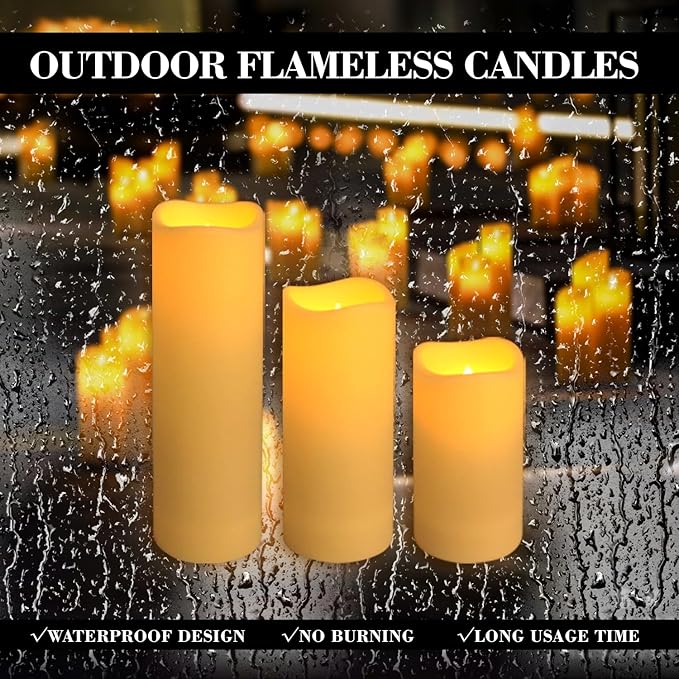 48-Pack LED Flameless Candles with Remote Control - Perfect for Home, Parties, and Special Occasions - Create a Magical Ambiance Effortlessly(Three Sizes)