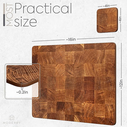 Set of 4 Heat Resistant Cork Placemats for Dining Table with Free Set of 4 Matching Drink Coasters Marble Design 16 x 12 Inches Cork Backed Hard Placemats (Honey Oak)