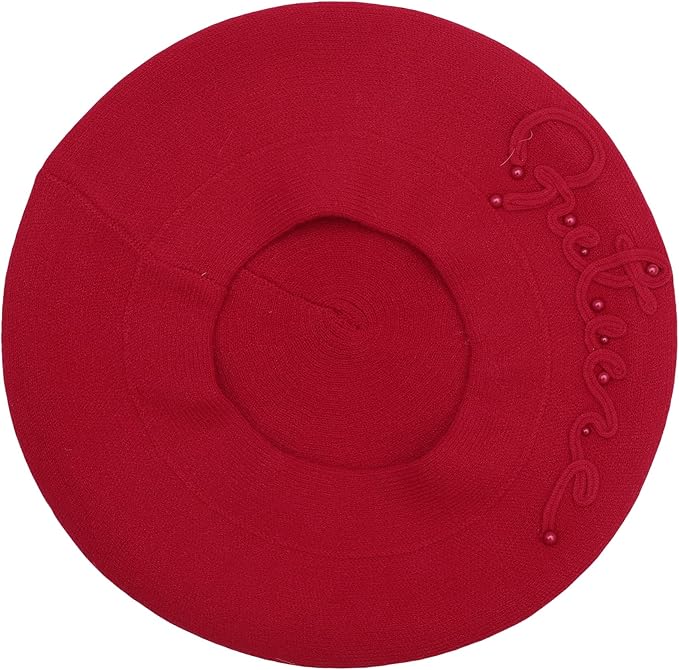Winter Women French Beret Hat Kaschmir Solid Color Knitted Berets