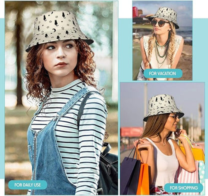 Bucket Hat Summer Beach Fisherman Cap Packable Sun Hats