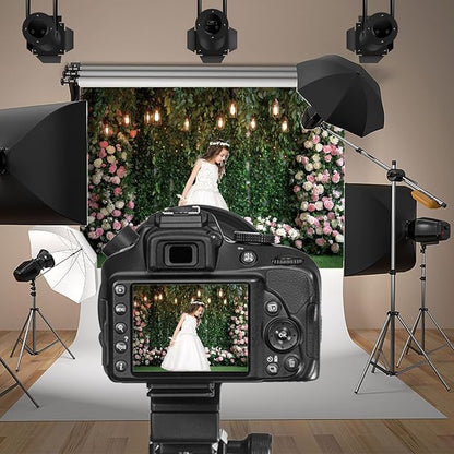 Baocicco Green Floral Wall Backdrops 20x10ft Outdoor Outside Wedding Background Bridal Shower Bride to Be Party Decorations Kids Adults Portraits Birthday Anniversary Banner Backdrop Photo Props