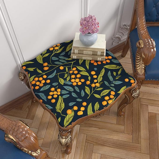 Boho Wallpaper Peel and Stick Floral Contact Paper Leaves Wall Paper for Closet Countertop Cabinet Renter Friendly Removable Self Adhesive Blue Orange Green 17.5 x 196.5In