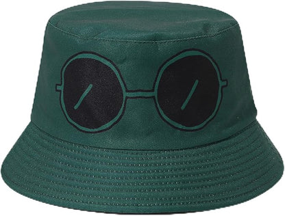 Mashiaoyi Unisex Print Double-Side-Wear Reversible Bucket Hat