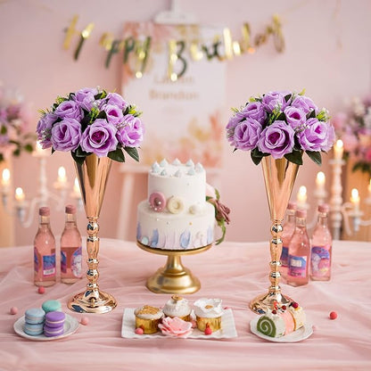 Flower Centerpieces for Wedding Tables: Wedding Table Decorations Lilac Flower Balls Centerpieces for Engagement Cerebration Party Center Pieces 10 Packs