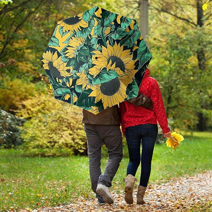 Small Compact Travel Automatic Folding Umbrella for Women, Portable Lightweight, Rain, Wind, UV Sun Shade