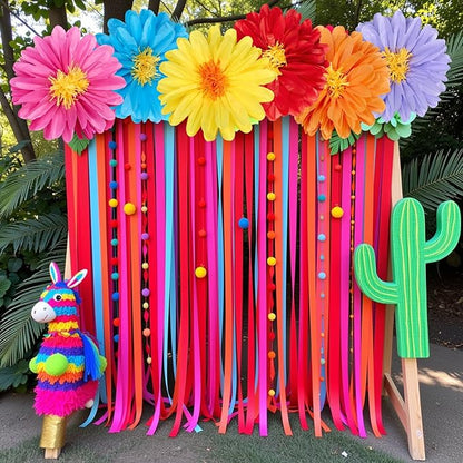 Homarkable 6 Pcs Large Tissue Paper Flowers, 20 Inch Handcrafted Giant Paper Flowers for Mexican Party Summer Wedding Birthday Backdrop Baby Shower Nursery Craft Outdoor Wall Decor