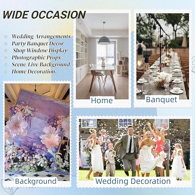Wedding Decorations for Reception, 5.58 ft Huge Artificial Silk Flower Decoration, Wedding Arrangements, Birthday Party Banquet Background Decor, Shop Window Display (S Orange)