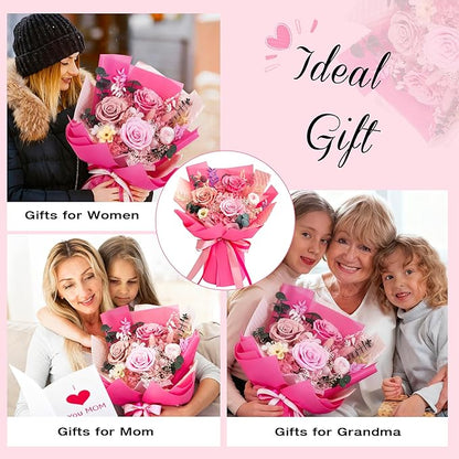 Vrioca Flowers for Delivery, Preserved Flowers Bouquets, Birthday Gifts for Women Mom