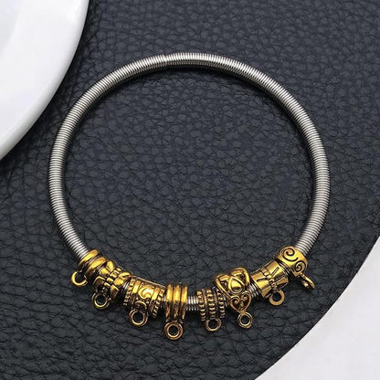 WOCRAFT 60pcs Antique Gold Bails Charms Bracelet Charms for Jewelry Making Sets DIY Necklace Bracelet Keychain Crafting Charms Kit Craft Supplies (SN852)