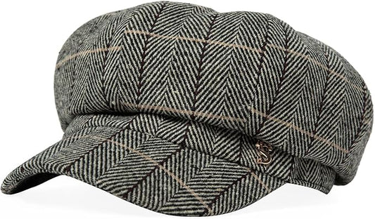 Comhats Wool Fashion Newsboy Hats for Women Winter Warm Pageboy Cabbie Cap Beret