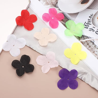 PATIKIL 1.8 Inch (4.5cm) Flowers Patch, 300Pcs Artificial Flowers Handmade Patches Silk Cloth Applique for Scrapbooking Wedding DIY Craft Supplies Card, Yellow